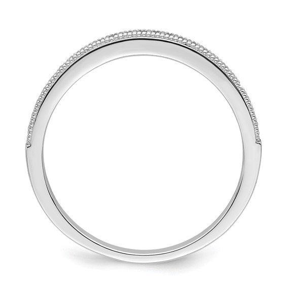 Brilliant Embers Sterling Silver Rhodium-plated 25 Stone Micro Pavé CZ Polished Ring