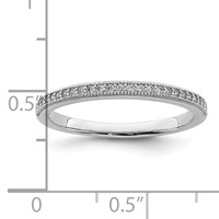 Brilliant Embers Sterling Silver Rhodium-plated 25 Stone Micro Pavé CZ Polished Ring view 4