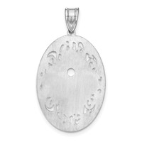 Sterling Silver Rhodium-plated Crystal Family Pendant view 4