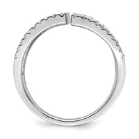 Brilliant Embers Sterling Silver Rhodium-plated 62 Stone Micro Pavé CZ Ring view 2