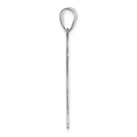 Sterling Silver Rhodium-plated Crystal Family Pendant view 3