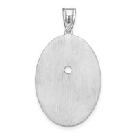 Sterling Silver Rhodium-plated Crystal Family Pendant view 4