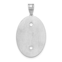 Sterling Silver Rhodium-plated Crystal Family Pendant view 4