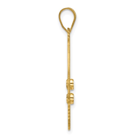 SSilver/Gold-Plated 4 Birthstone w/SSilver Bezel Easter Basket Pendant