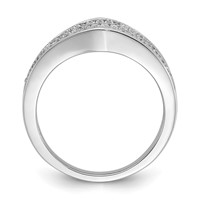 Sterling Silver & CZ Brilliant Embers Ring view 2
