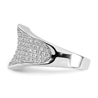Sterling Silver & CZ Brilliant Embers Ring view 3