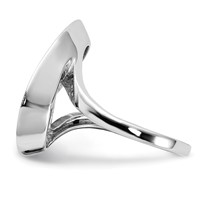 Brilliant Embers Sterling Silver Polished Fancy CZ Ring view 3