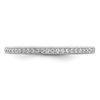 Brilliant Embers Sterling Silver Rhodium-plated 60 Stone Micro Pavé CZ Ring view 5