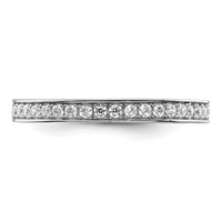 Brilliant Embers Sterling Silver Rhodium-plated 59 Stone Micro Pavé CZ Ring view 5
