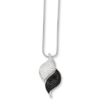 Sterling Silver & CZ Necklace view 1