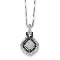 SS Rhodium-Plated CZ True Fire Necklace view 2