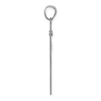 Sterling Silver Rh-plt Crystal Family Cross Pendant view 3