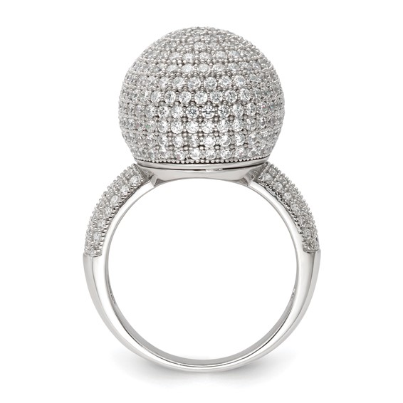 Sterling Silver & CZ Brilliant Embers Ring