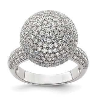 Sterling Silver & CZ Brilliant Embers Ring