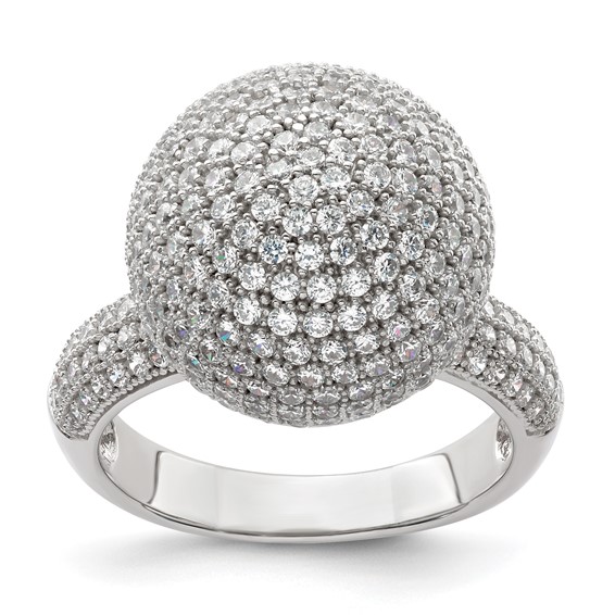 Sterling Silver & CZ Brilliant Embers Ring