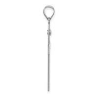 Sterling Silver Rh-plt Crystal Family Cross Pendant view 3