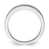 Sterling Silver & Pink CZ Brilliant Embers Ring view 2