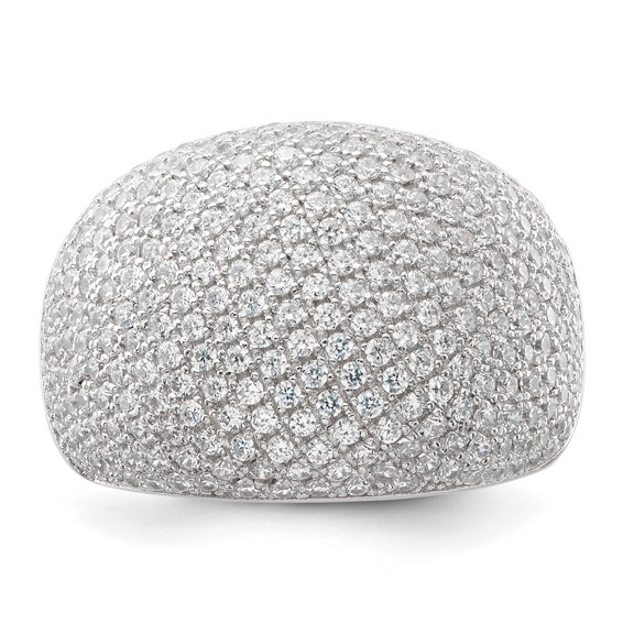 Sterling Silver & CZ Brilliant Embers Ring