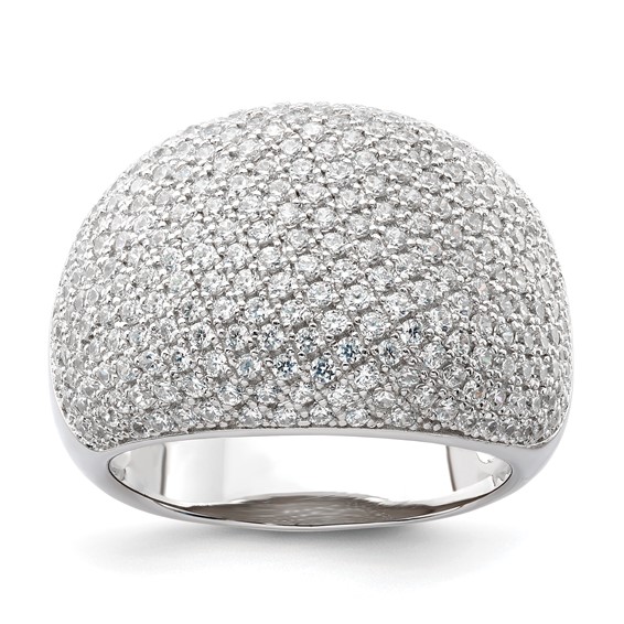 Sterling Silver & CZ Brilliant Embers Ring