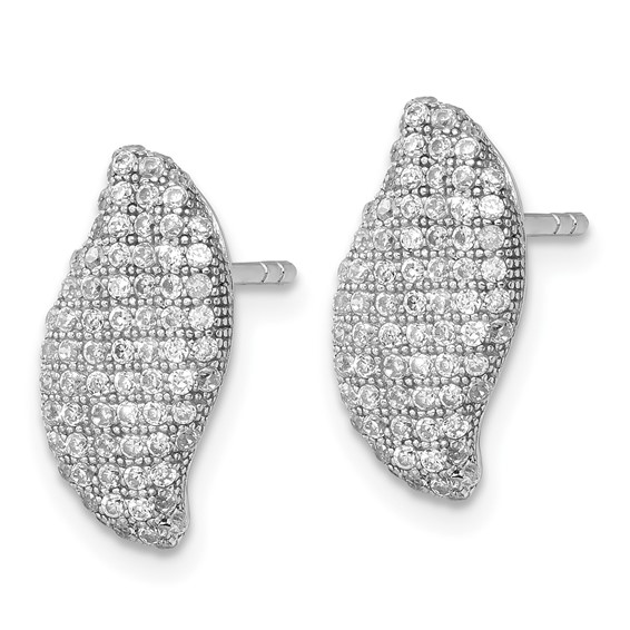 Sterling Silver & CZ Brilliant Embers Post Earrings