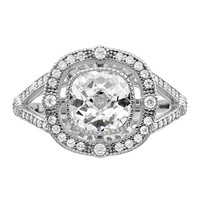 Brilliant Embers Sterling Silver Rhodium-plated 51 Stone Fancy Micro Pavé CZ Ring view 4