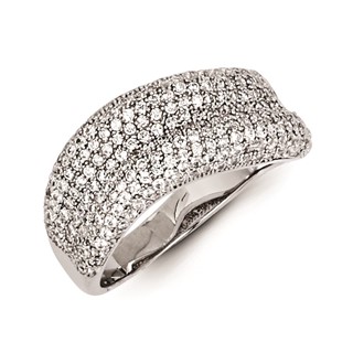 Sterling Silver & CZ Brilliant Embers Ring