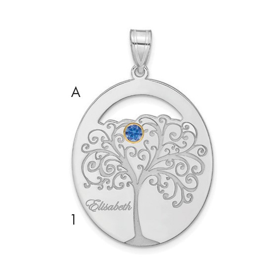 Crystal Family Pendant with 18k Bezels