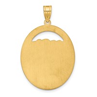 SSilver Gold-plated 1 Birthstone Pendant with SSilver Bezel Family view 4
