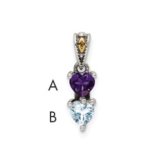 Diamond Mother's Pendant with Birthstones
