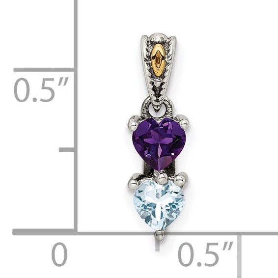 Diamond Mother's Pendant with Birthstones