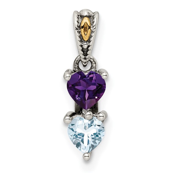 Diamond Mother's Pendant with Birthstones