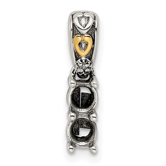 Diamond Mother's Pendant with Birthstones