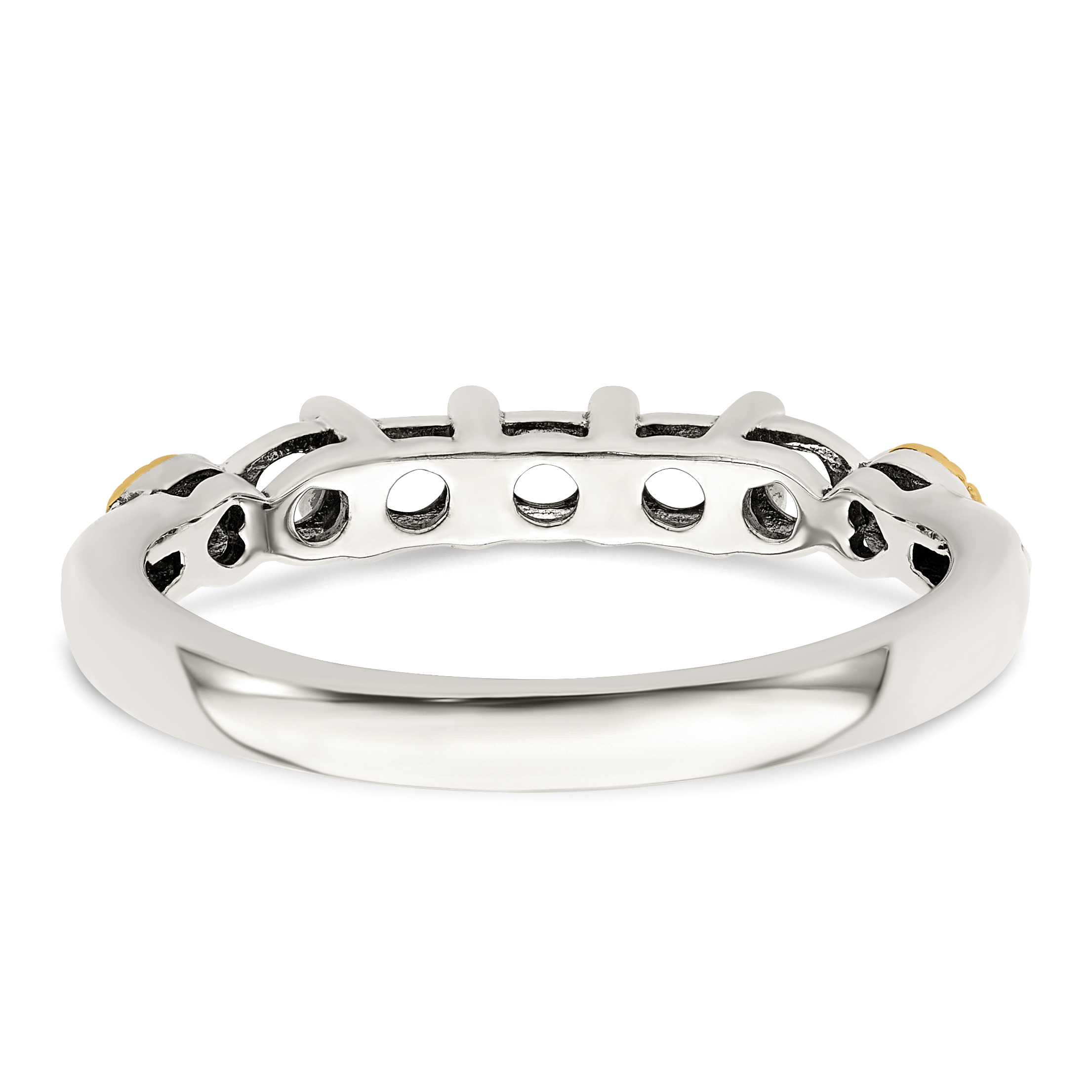 Silber Antik mit 14k 5 Stein mit Diamant Mutter Halbmontur Ring QMR18/5 - Bild 9 von 23