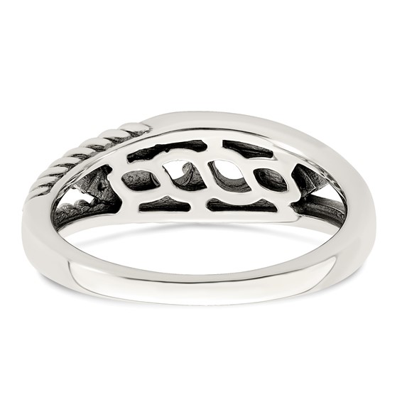 Birthstone and Diamond Mother's Ring