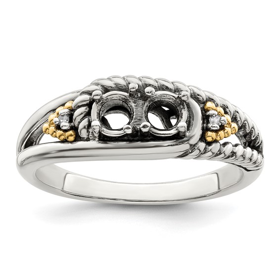 Birthstone and Diamond Mother's Ring