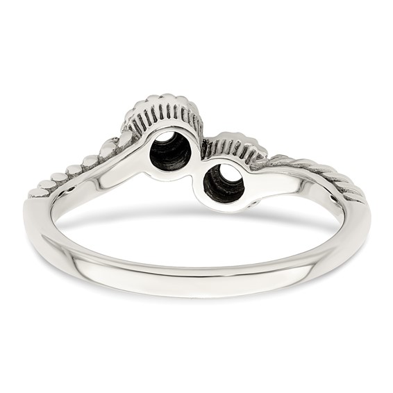 Birthstone and Diamond Mother's Ring