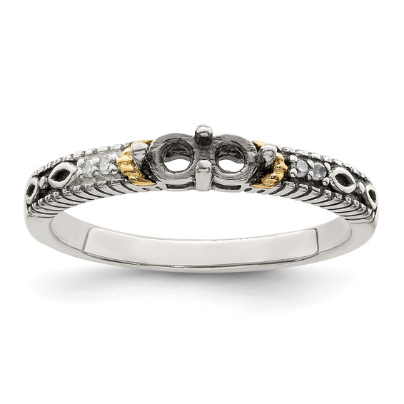 Birthstone and Diamond Mother's Ring