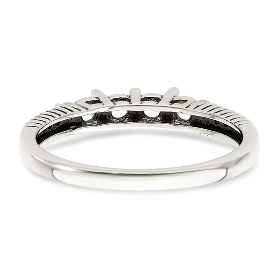 Birthstone and Diamond Mother's Ring Semi-Mount