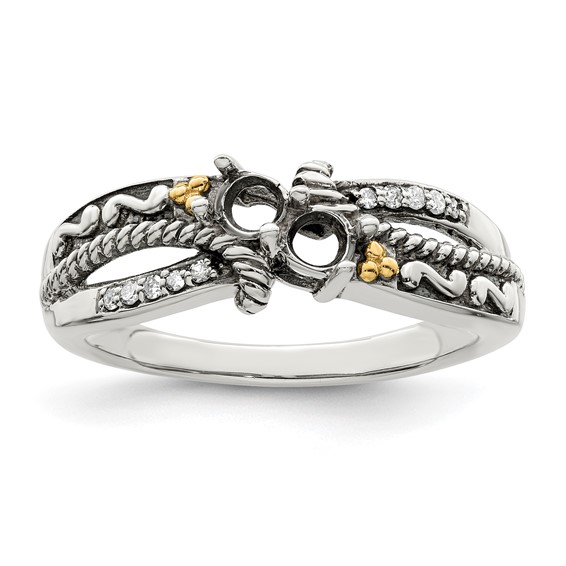 Birthstone and Diamond Mother's Ring