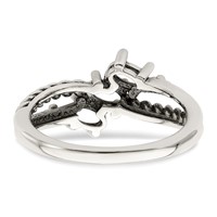 Sterling Silver Antiqued Ring with 14K 3-stone Mother's view 5