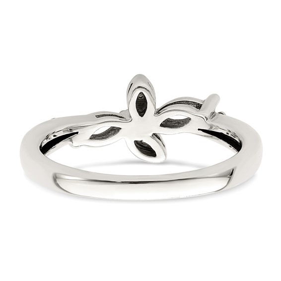 Sterling Silver and 14k Birthstone and Diamond Mother's Ring