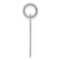 Sterling Silver Rhodium-plated Polished Number 7 Charm view 2