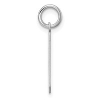 Sterling Silver Rhodium-plated Polished Number 9 Charm view 2