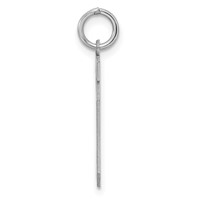 Sterling Silver Rhodium-plated Polished Number 10 Charm view 2