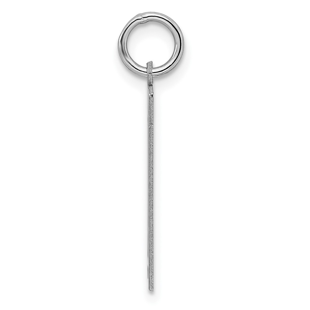 Sterling/Silver Rhodium-plated Polished Number 11 Charm (QMS11)