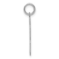 Sterling Silver Rhodium-plated Polished Number 13 Charm view 2