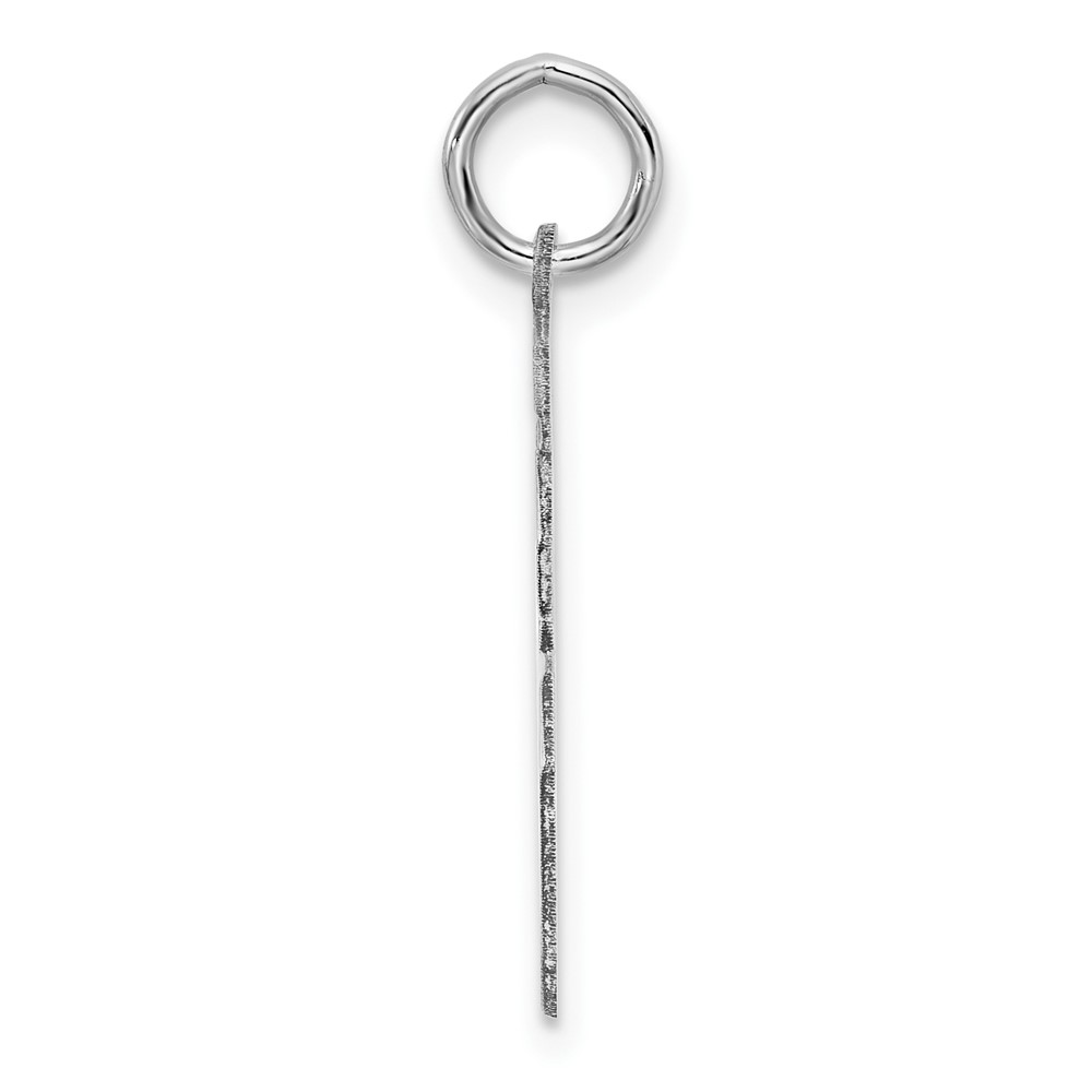 Sterling/Silver Rhodium-plated Polished Number 16 Charm (QMS16)