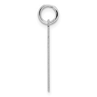 Sterling Silver Rhodium-plated Polished Number 21 Charm view 2