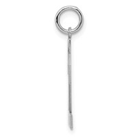 Sterling Silver Rhodium-plated Polished Number 22 Charm view 2