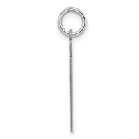 Sterling Silver Rhodium-plated Polished Number 27 Charm view 2